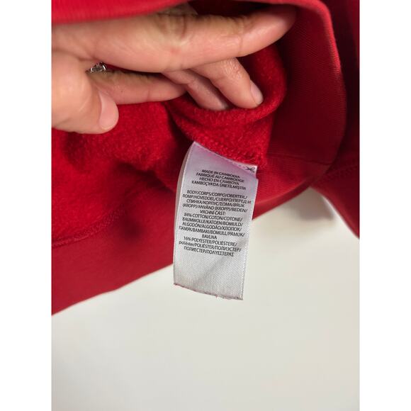 Polo Ralph Lauren Boys Holiday Bear Fleece Sweatshirt Size 5 Red Crewneck - Picture 4 of 6